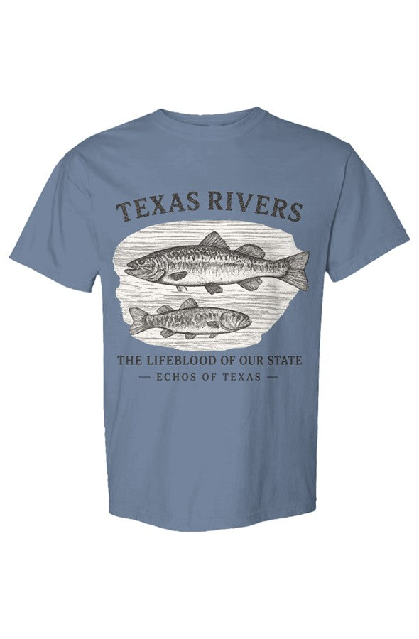 Texas Rivers Comfort Colors Heavyweight T Shirt