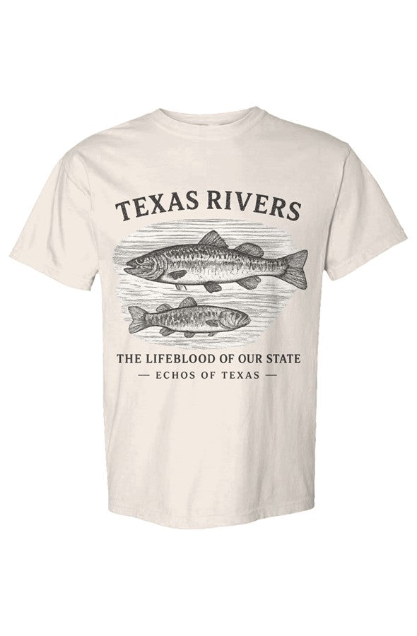 Texas Rivers Comfort Colors Heavyweight T Shirt